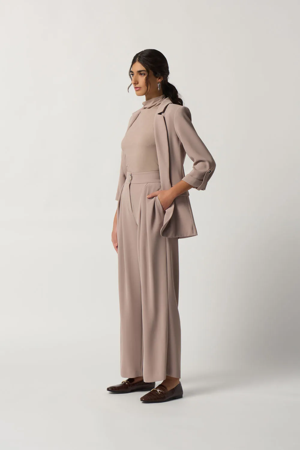 Joseph Ribkoff Latte Notched Collar Blazer Style 233038