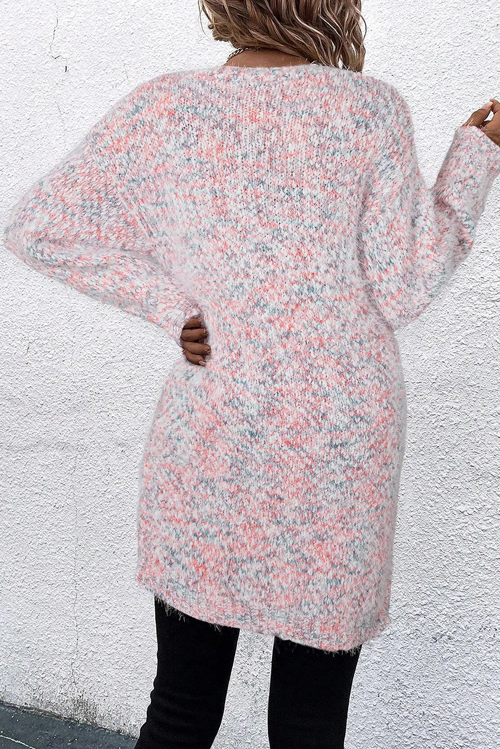 KaleaBoutique Multicolor Confetti Open Front Knit Cardigan