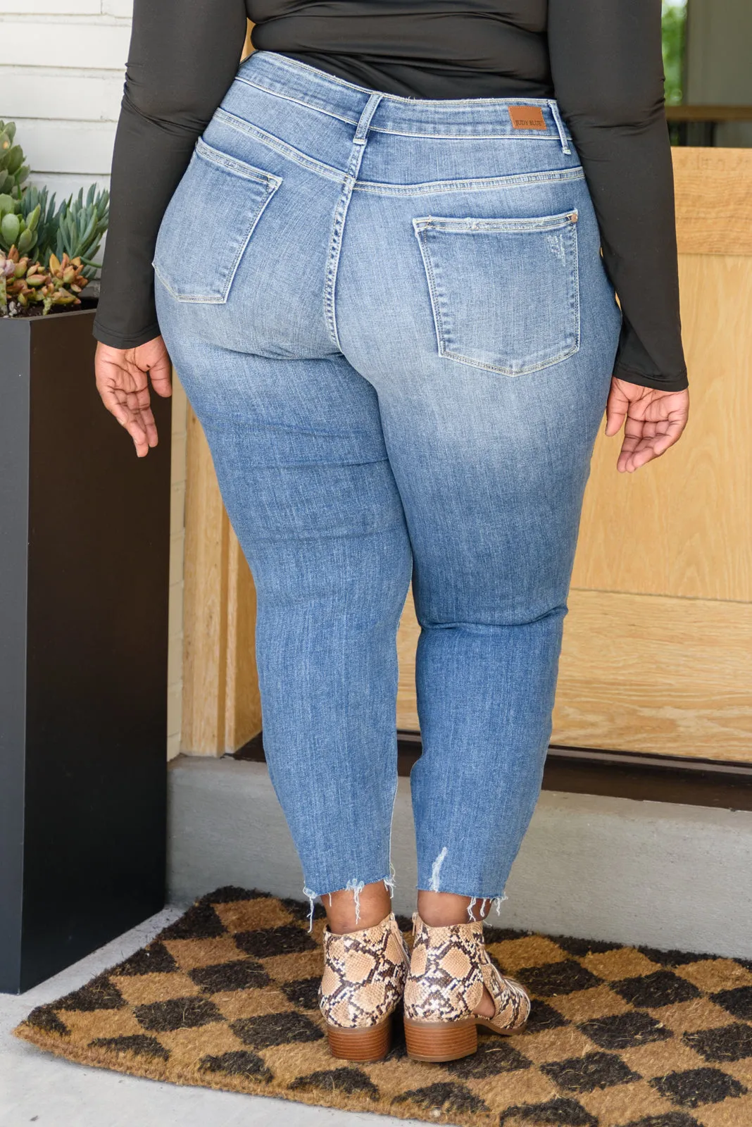Kyla Destroyed Hi Waist Relaxed Fit by Judy Blue