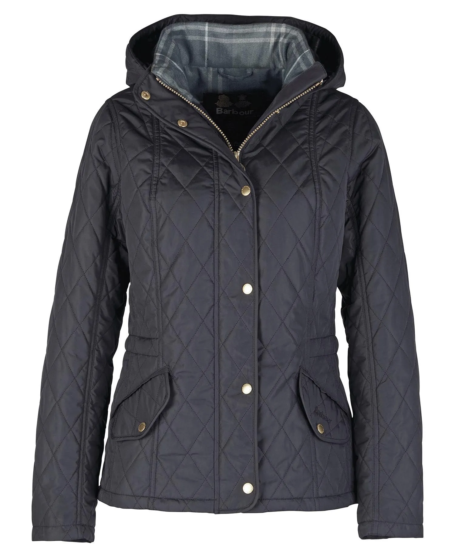LADIES BARBOUR MILLFIRE QUILTED JACKET - NAVY