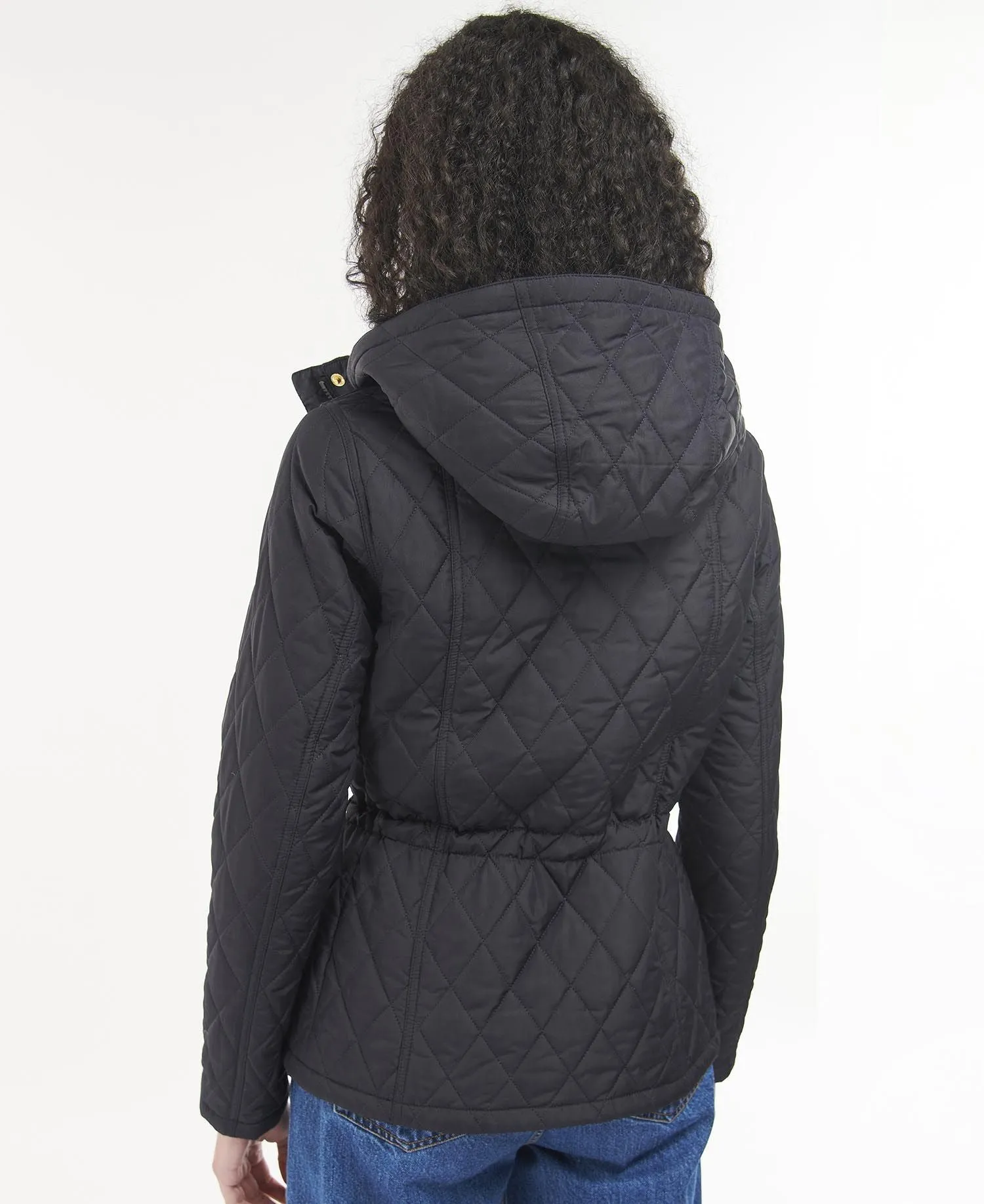 LADIES BARBOUR MILLFIRE QUILTED JACKET - NAVY