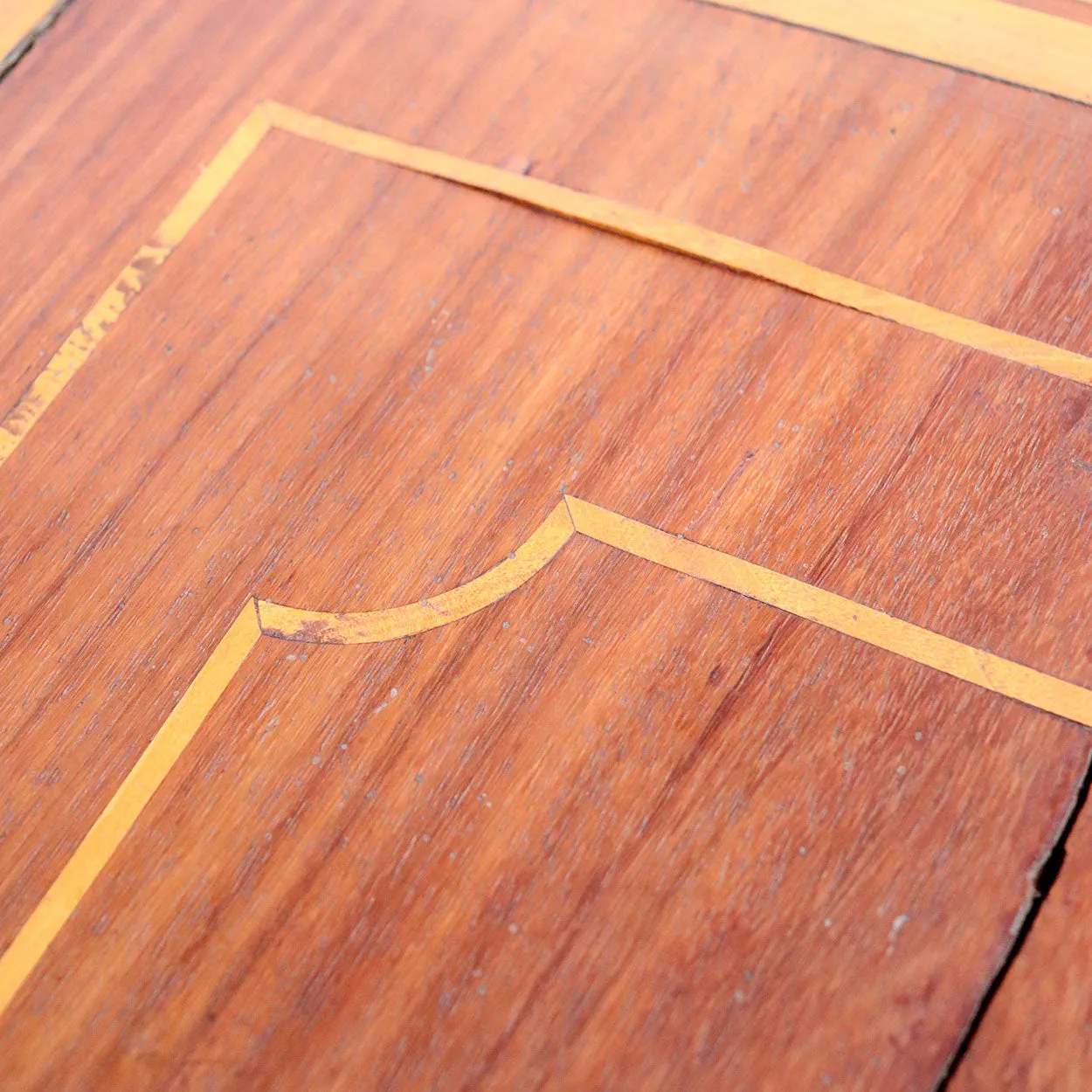 Large Indo-Portuguese Inlaid Satinwood Low Table / Bench