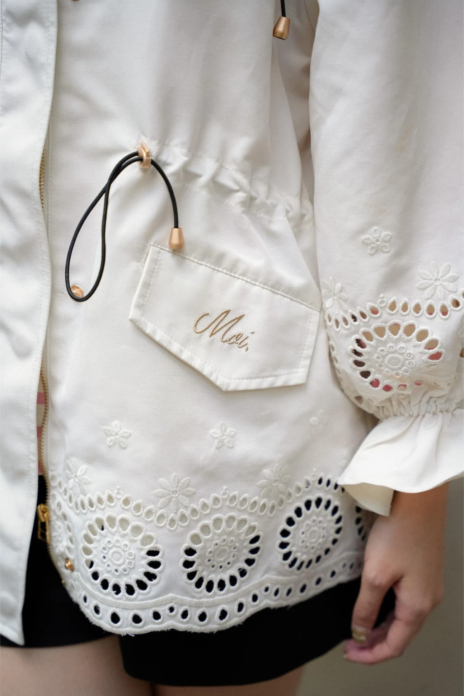 LE COOL PARKA IN MERINGUE