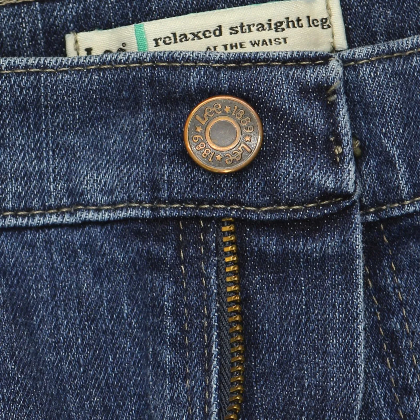Lee Womens Relaxed Straight Leg Jeans 1670579e52a5ed Blue 10 Short