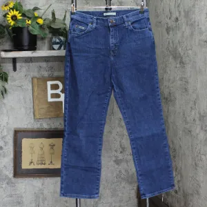 Lee Womens Relaxed Straight Leg Jeans 1670579e52a5ed Blue 10 Short