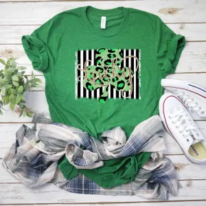 Leopard Lucky Clover Graphic Tee