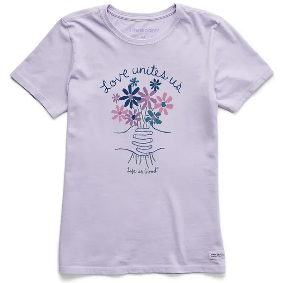 Life Is Good Women's Tee, Lilac Purple (Size M)