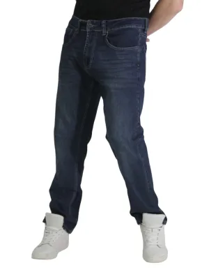 Light Wash Straight Fit Jeans – Flexible Stretch Denim for Daily Wear