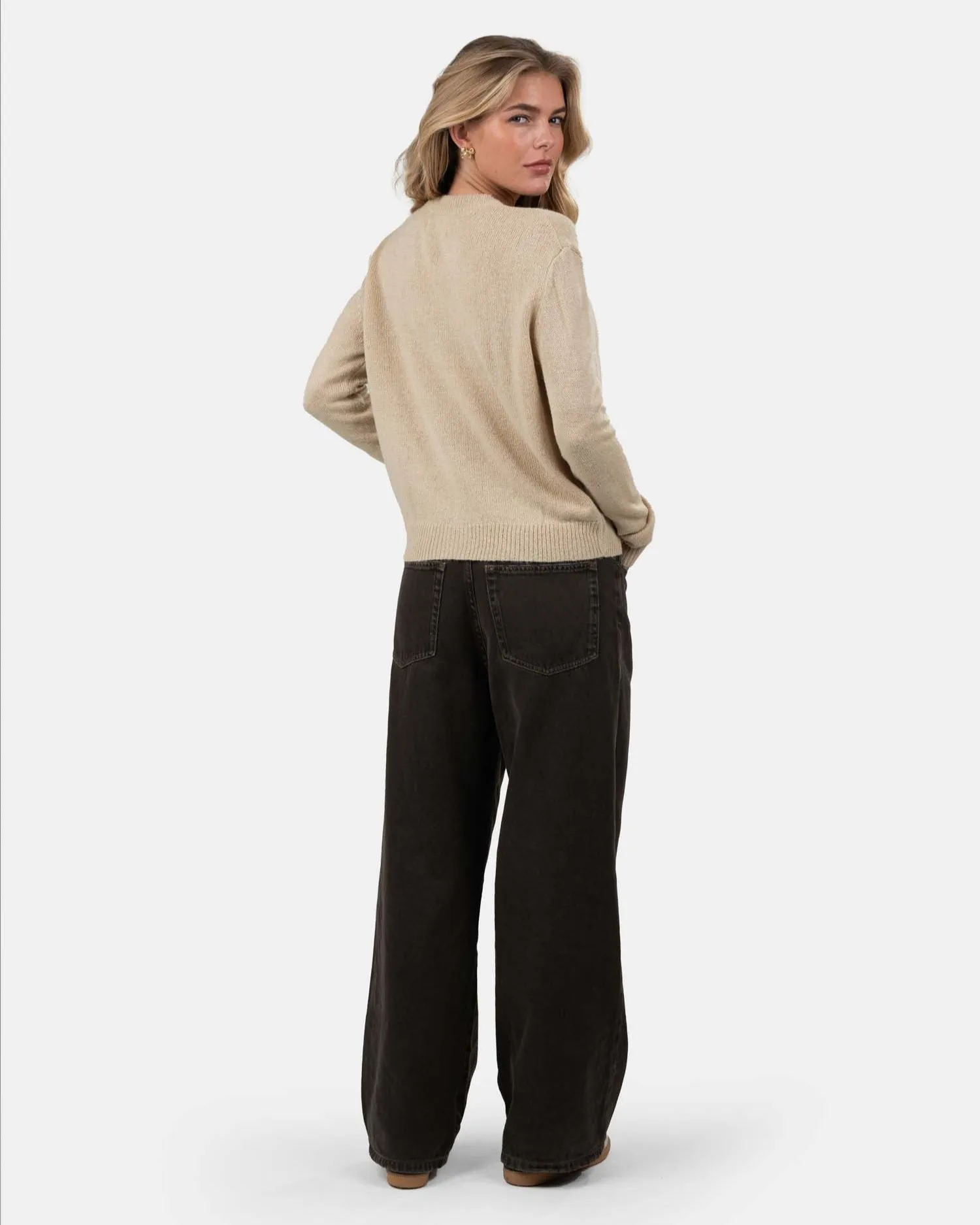 Light Weight Cardigan Beige