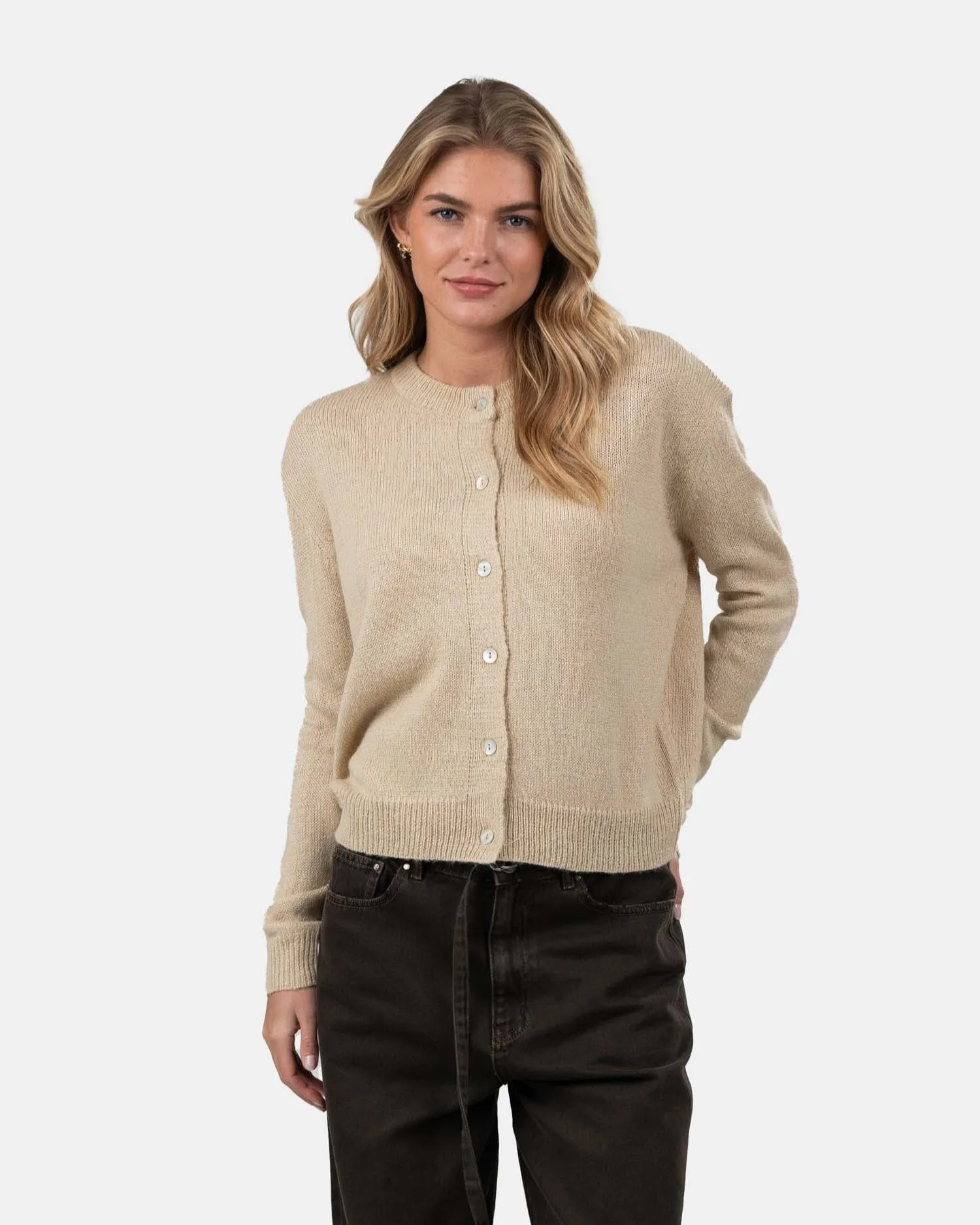 Light Weight Cardigan Beige