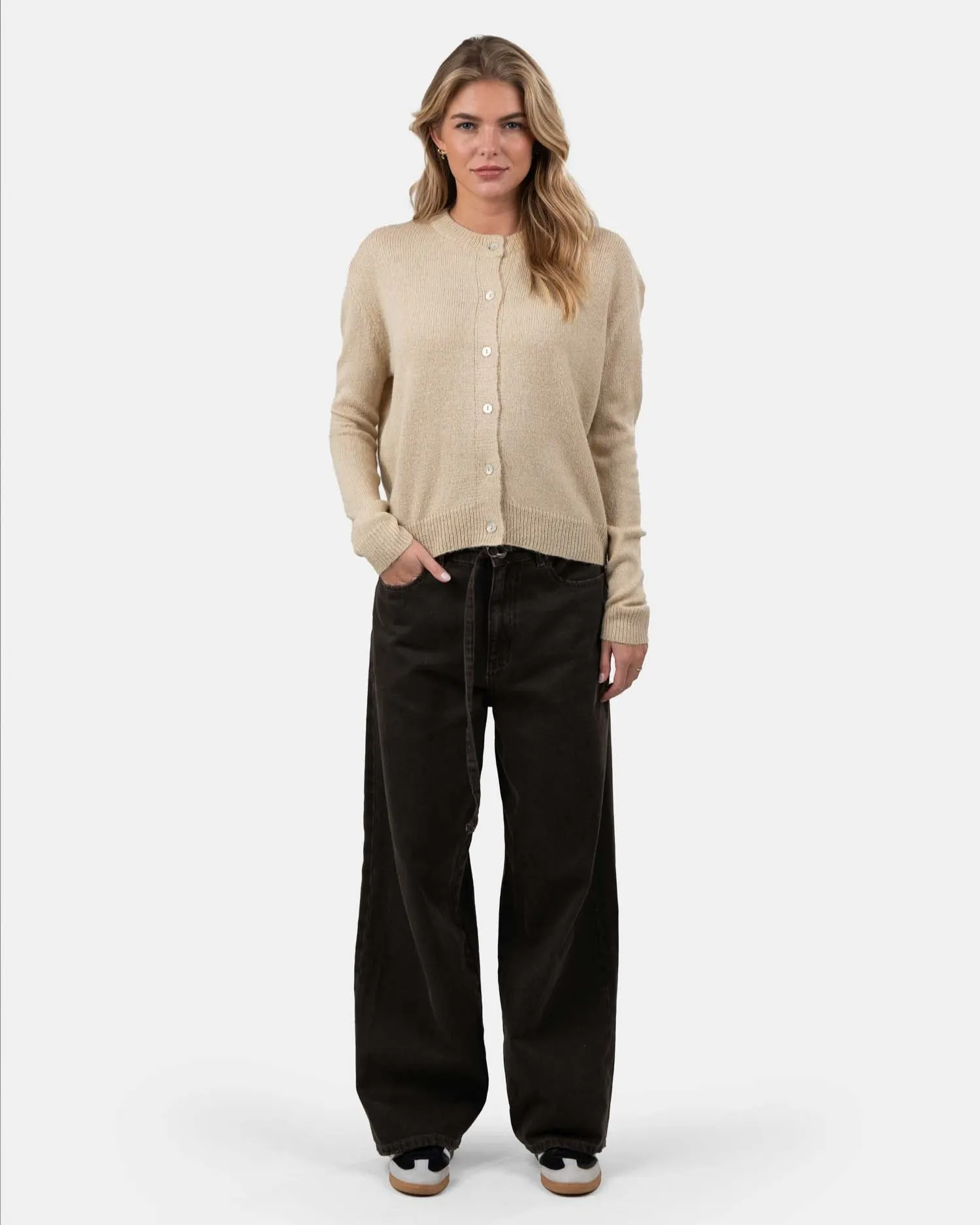 Light Weight Cardigan Beige