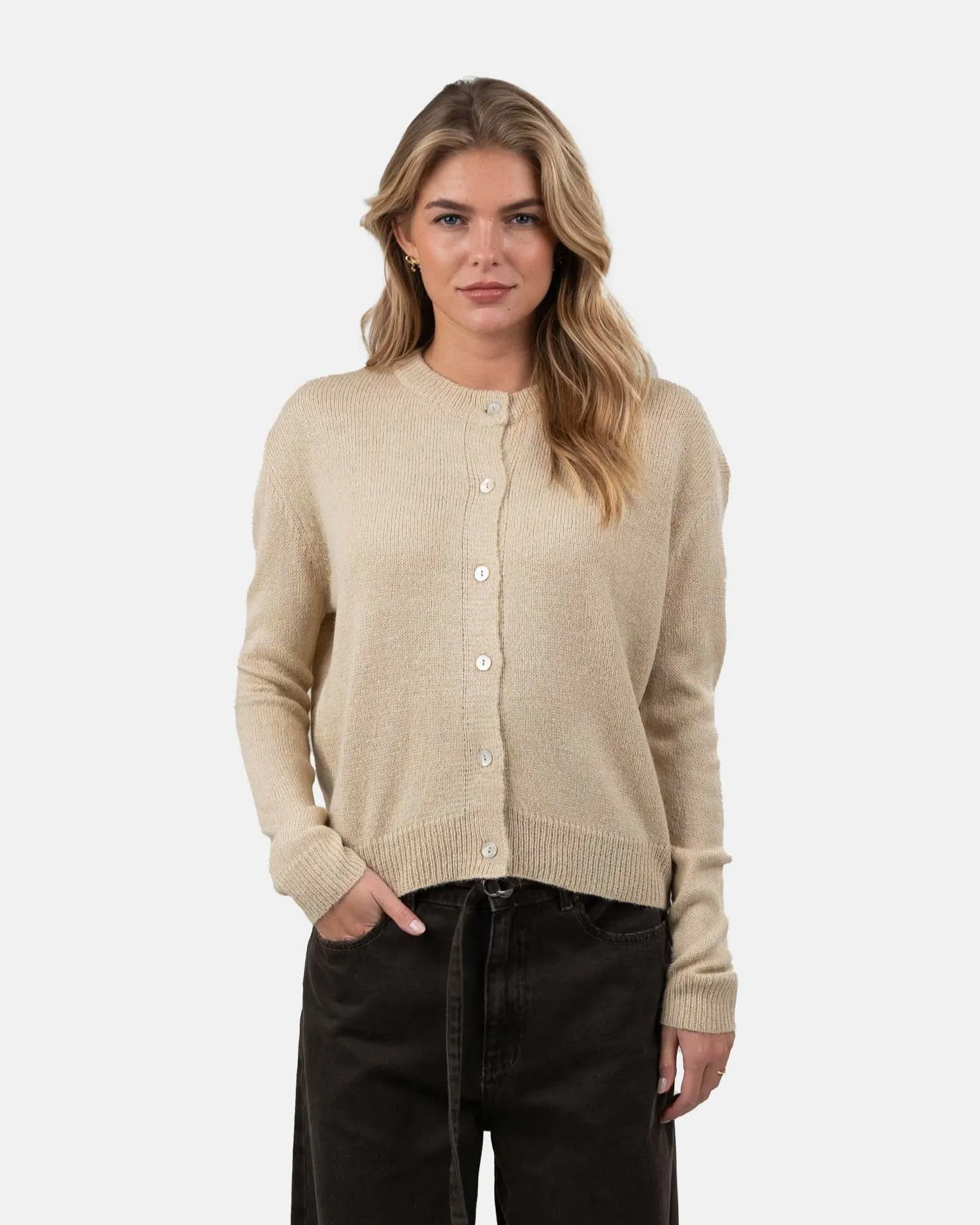 Light Weight Cardigan Beige