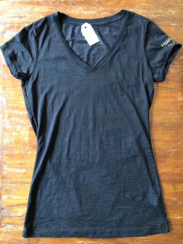 [Lily Lotus] Tops: Burnout V-neck with SMC original Logo オリジナルロゴTシャツ