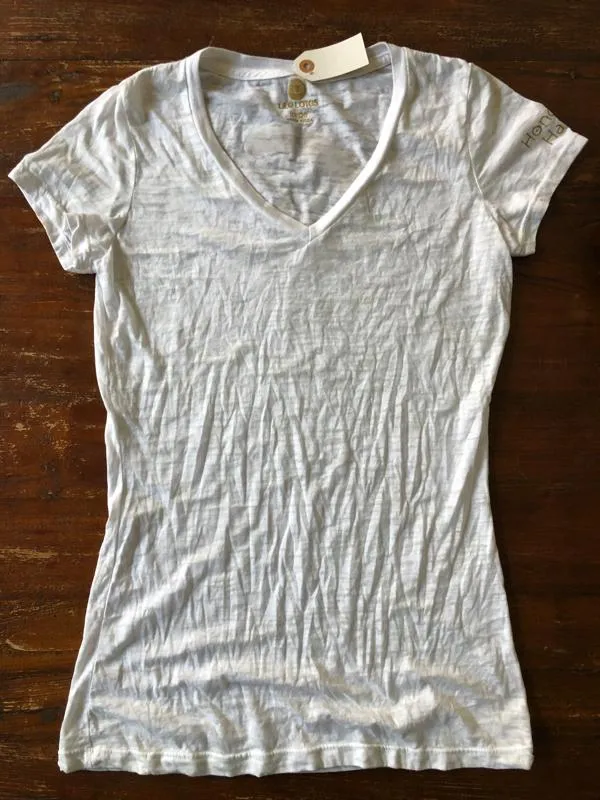 [Lily Lotus] Tops: Burnout V-neck with SMC original Logo オリジナルロゴTシャツ