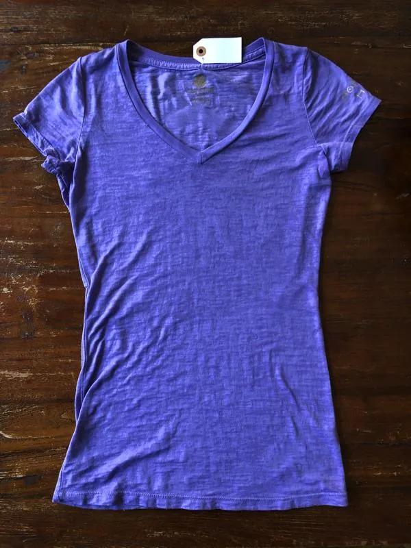 [Lily Lotus] Tops: Burnout V-neck with SMC original Logo オリジナルロゴTシャツ
