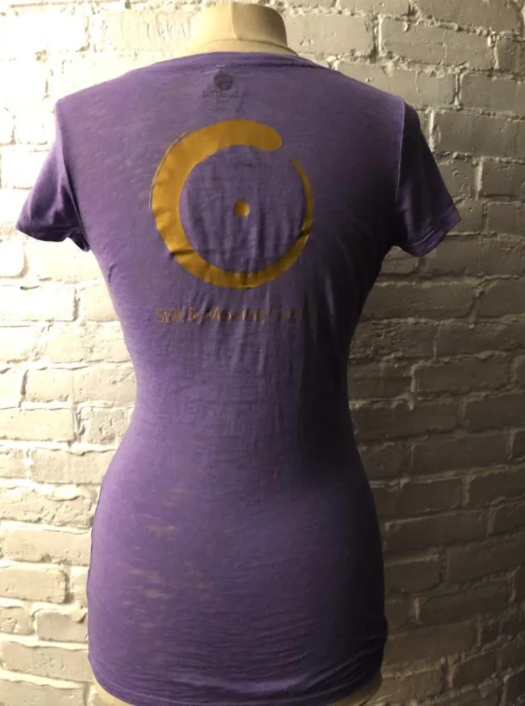 [Lily Lotus] Tops: Burnout V-neck with SMC original Logo オリジナルロゴTシャツ