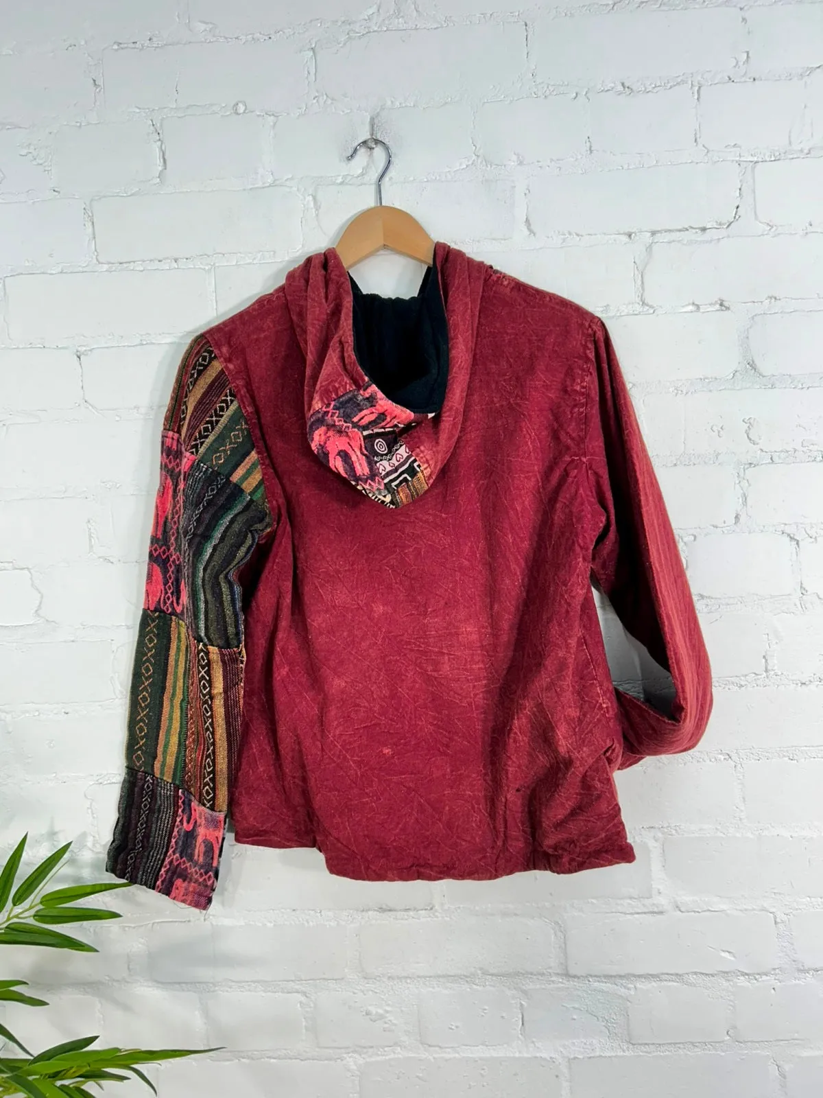 Lined Zip Hood Top