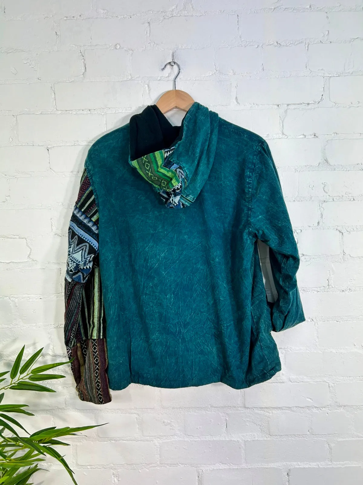 Lined Zip Hood Top