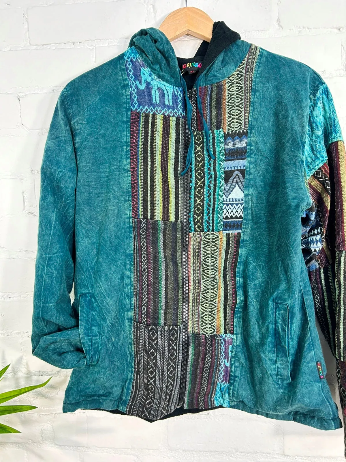Lined Zip Hood Top
