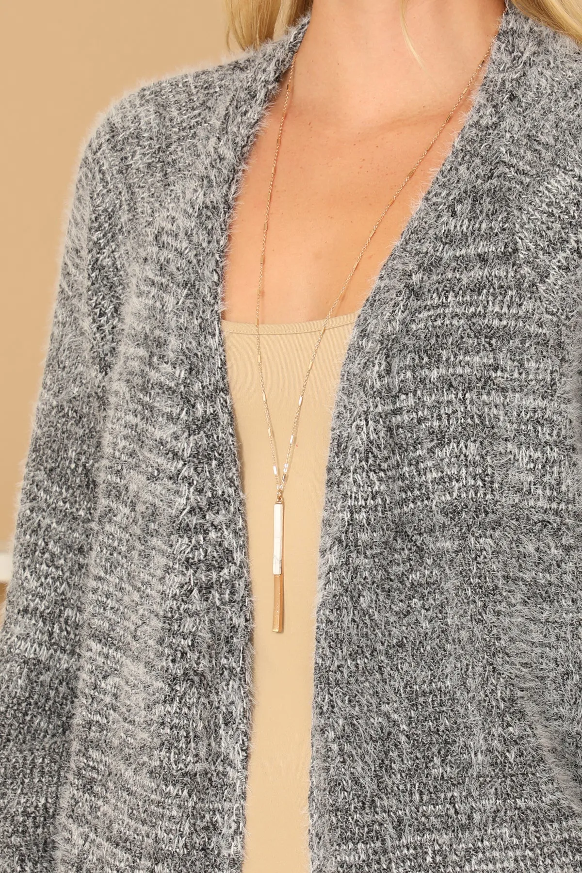 LONG SLEEVE WOOL CARDIGAN