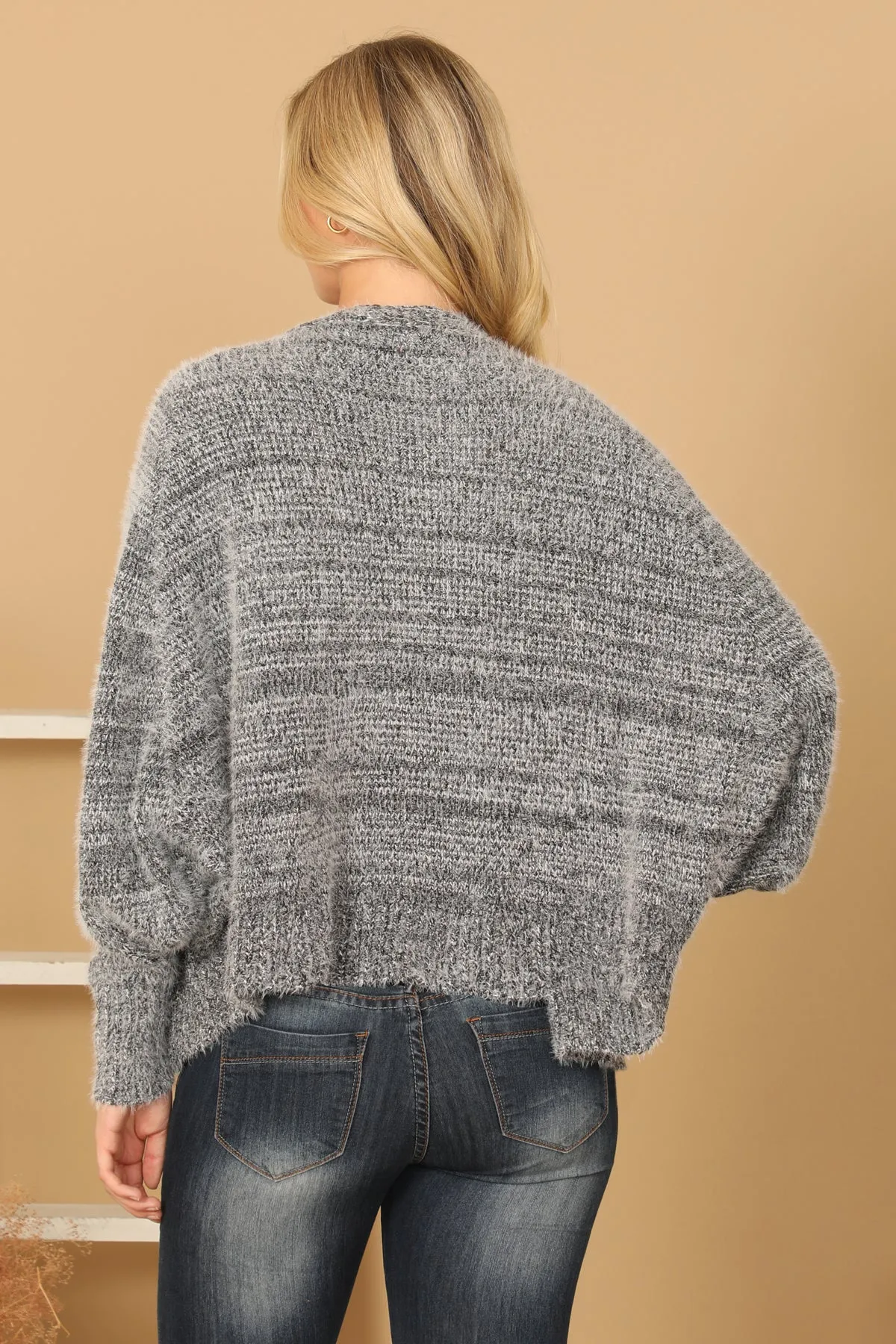 LONG SLEEVE WOOL CARDIGAN