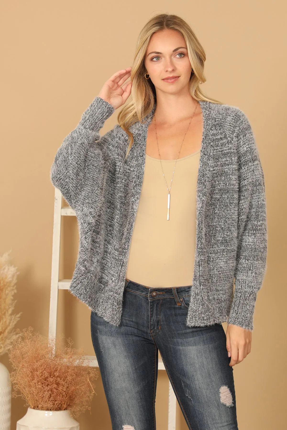 LONG SLEEVE WOOL CARDIGAN