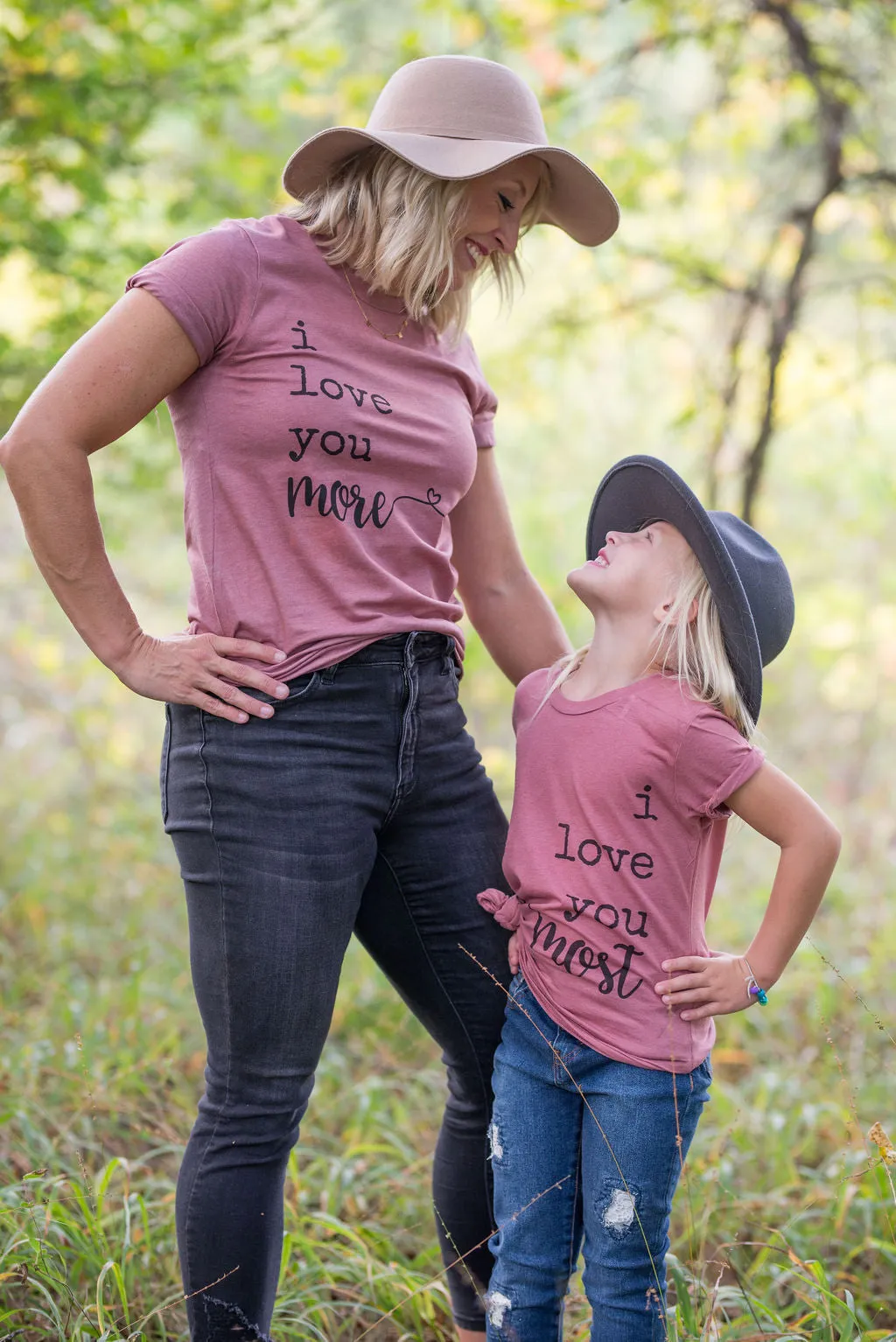 Love You More, Love You Most Matching Tees / Mommy and Me/ Sissy and Me