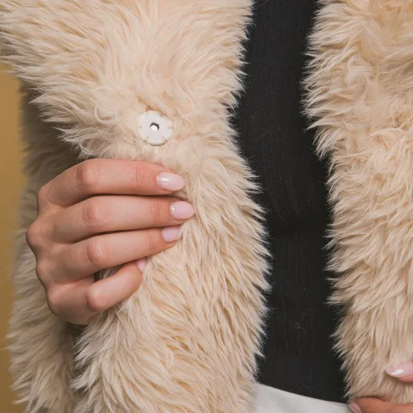 Luxe Faux Fur Coat With Pockets