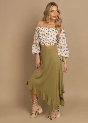 Lysha Skirt in Light Oregano