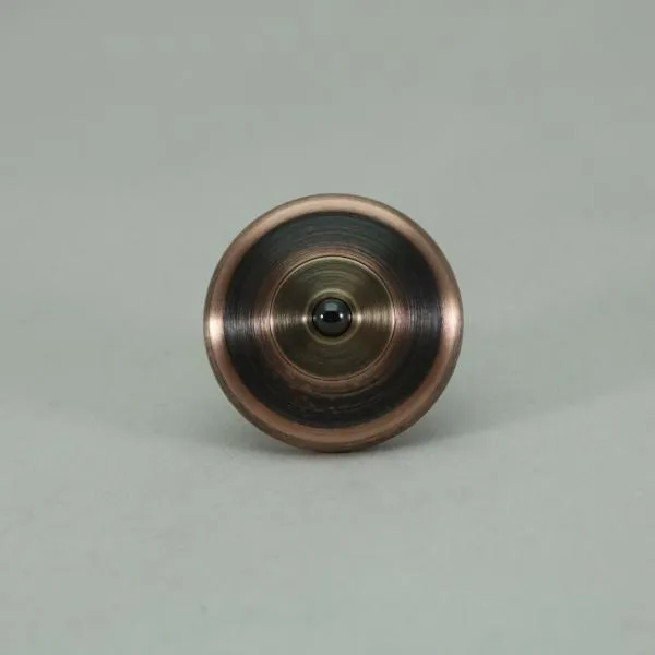 M3 -Antique Copper & Phosphor Bronze Spinning Top #1