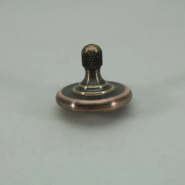 M3 -Antique Copper & Phosphor Bronze Spinning Top #1