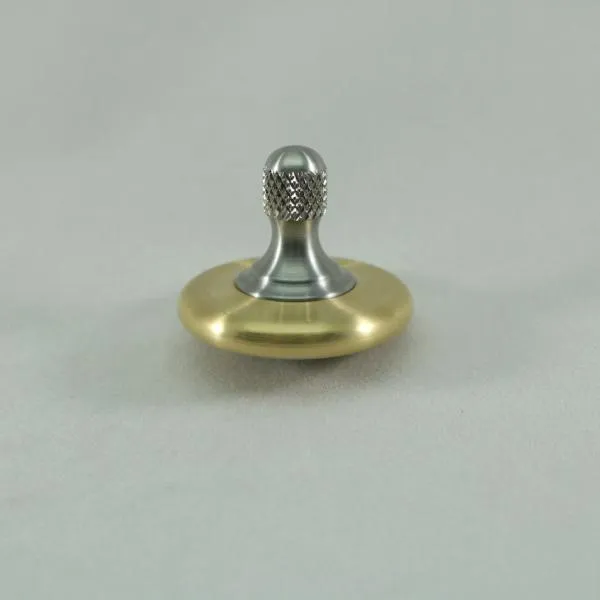 M3 - Brushed Brass and Stainless Steel Spin Top