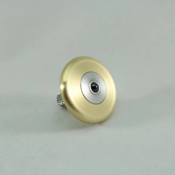 M3 - Brushed Brass and Stainless Steel Spin Top