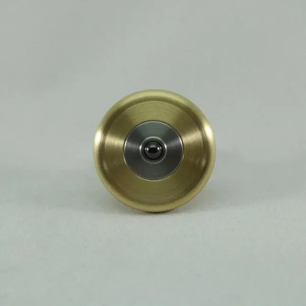 M3 - Brushed Brass and Stainless Steel Spin Top