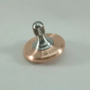 M3 - Brushed Copper & Stainless Steel Spin Top Knurled