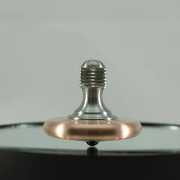 M3 - Brushed Copper & Stainless Steel Spin Top Knurled