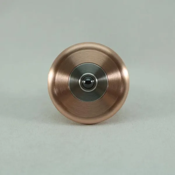 M3 - Brushed Copper & Stainless Steel Spin Top Knurled