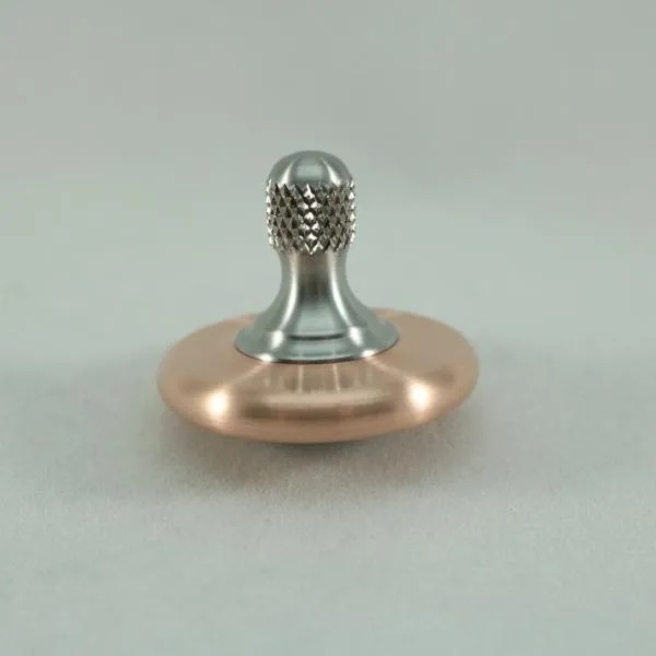 M3 - Brushed Copper & Stainless Steel Spin Top Knurled