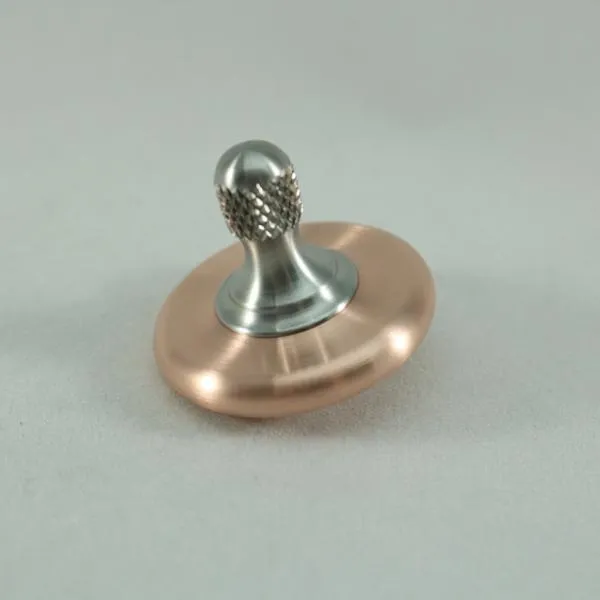 M3 - Brushed Copper & Stainless Steel Spin Top Knurled
