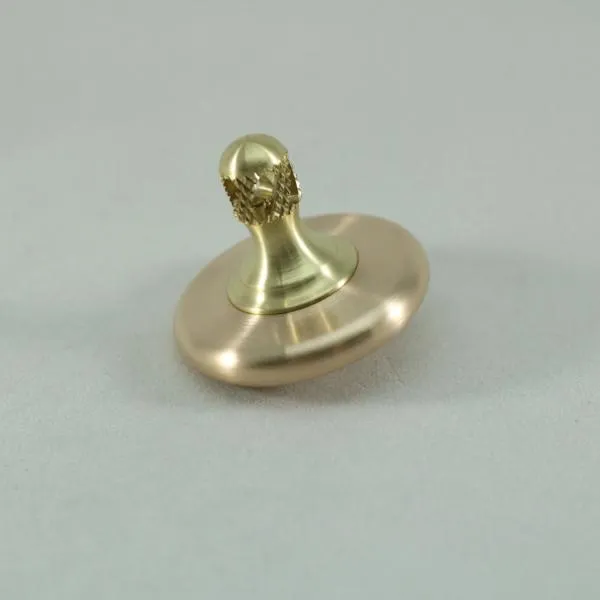 M3 - Brushed Phosphor Bronze and Brass Spinning Top Super Grip