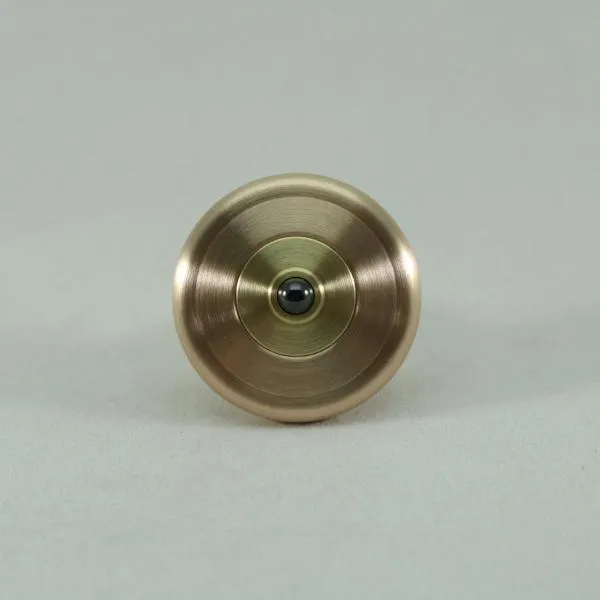 M3 - Brushed Phosphor Bronze and Brass Spinning Top Super Grip