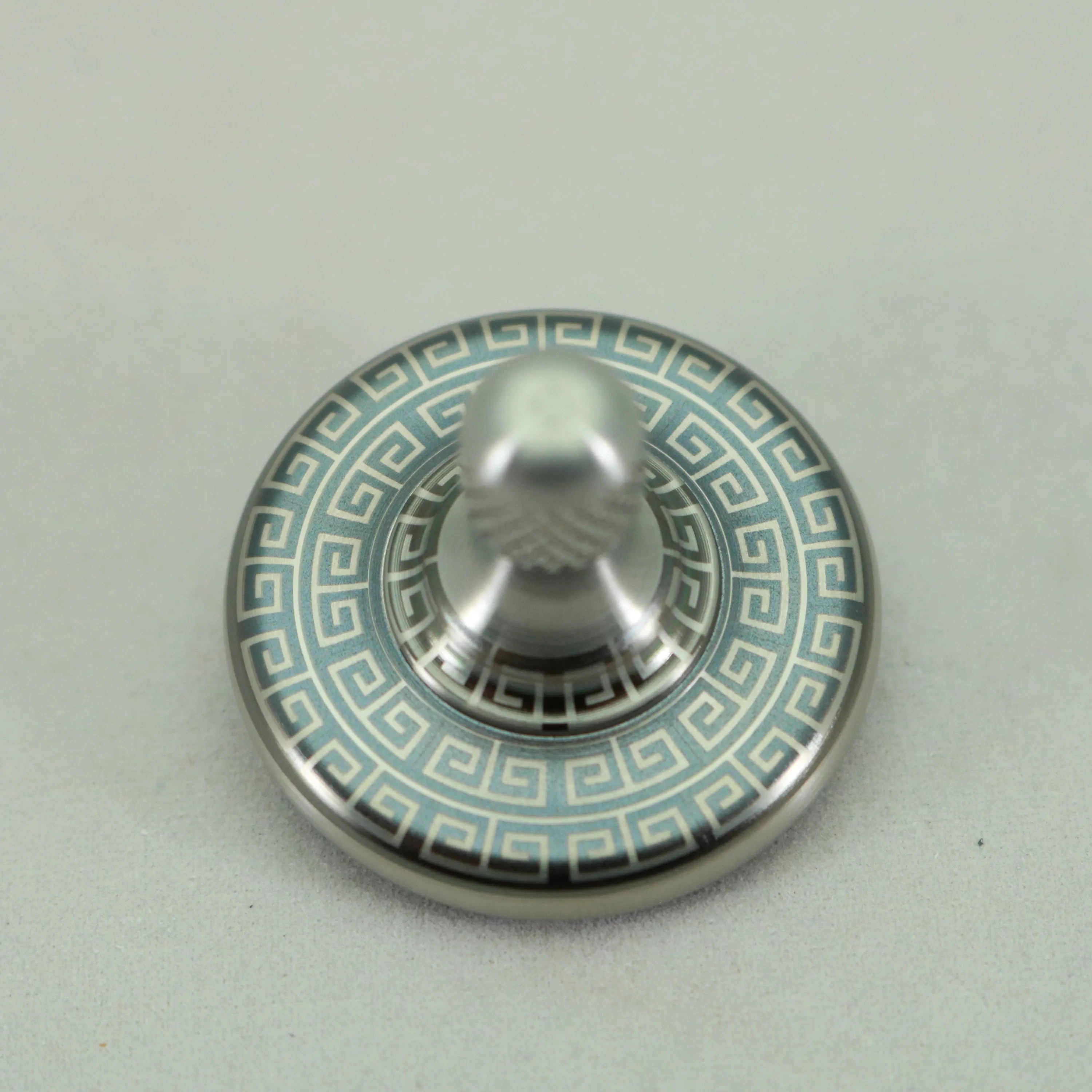 M3 - Laser Etched Aztec Design Stainless Steel Spinning Top