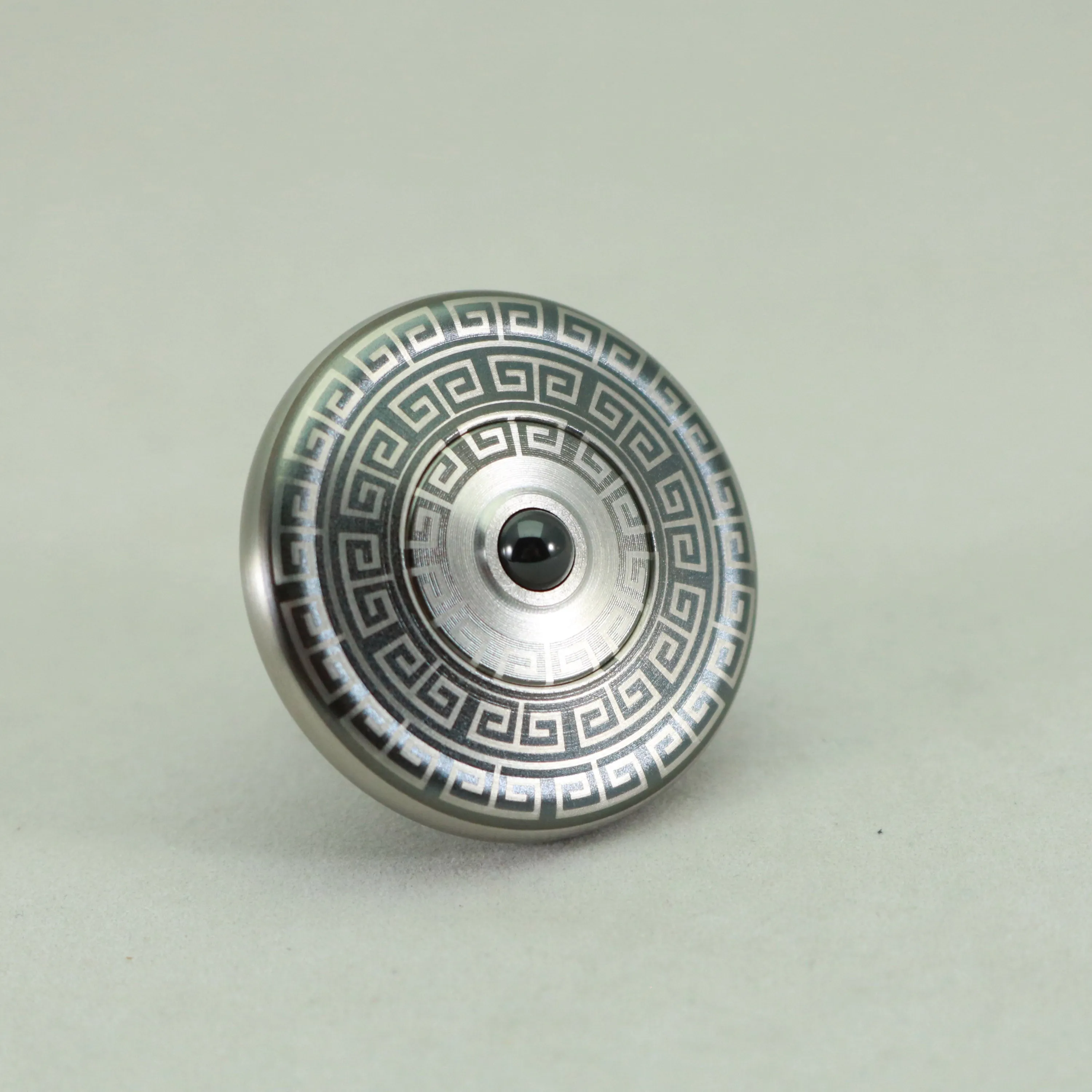 M3 - Laser Etched Aztec Design Stainless Steel Spinning Top