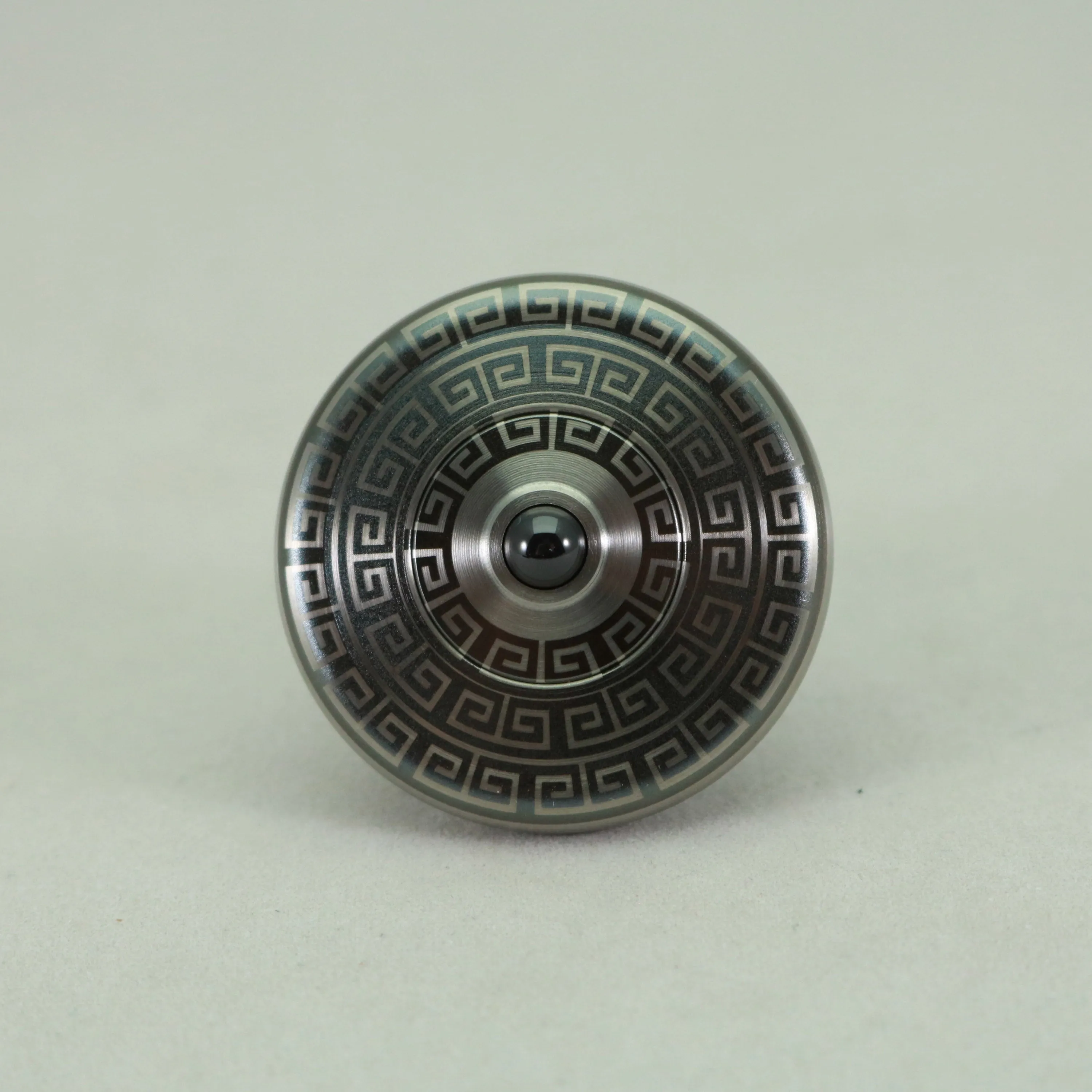 M3 - Laser Etched Aztec Design Stainless Steel Spinning Top