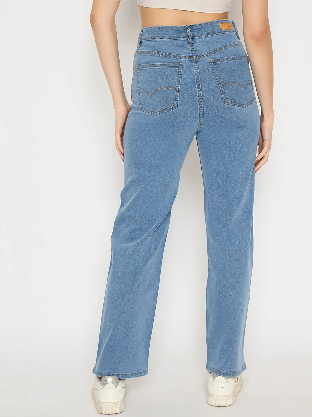 Madame Light Blue Straight Fit Jeans