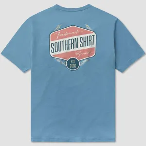 Makers Badge Short Sleeve T-Shirt in Blue