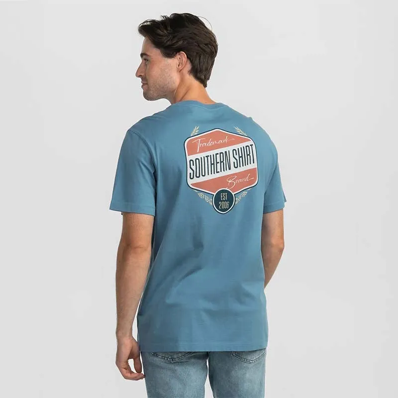 Makers Badge Short Sleeve T-Shirt in Blue