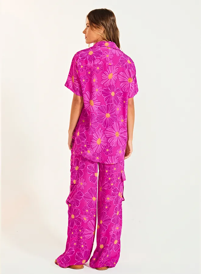 Marina Floral Pink Shirt