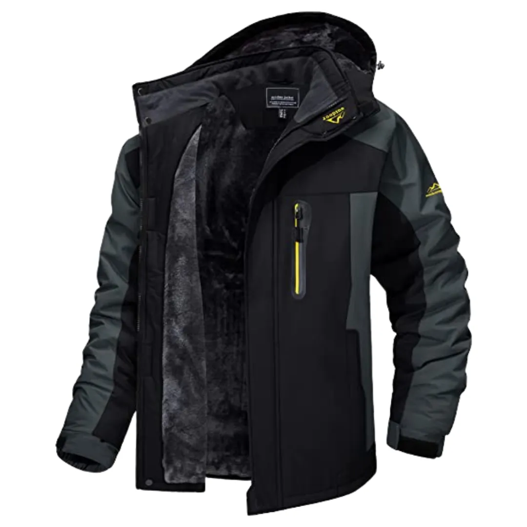 Men's classic warm autumn jacket - Alpheus