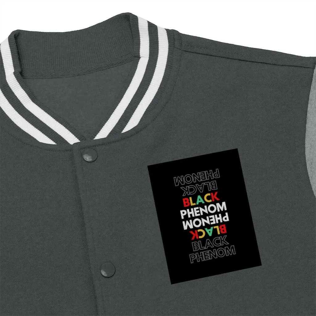 Men's Varsity Jacket (Black Love Rocks Official - PHENOM)